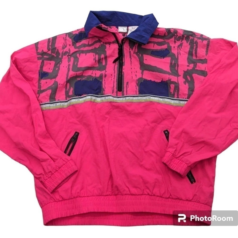 Y2K Vintage 90s Ocean Pacific
Pink and Blue Surf Jacket size small